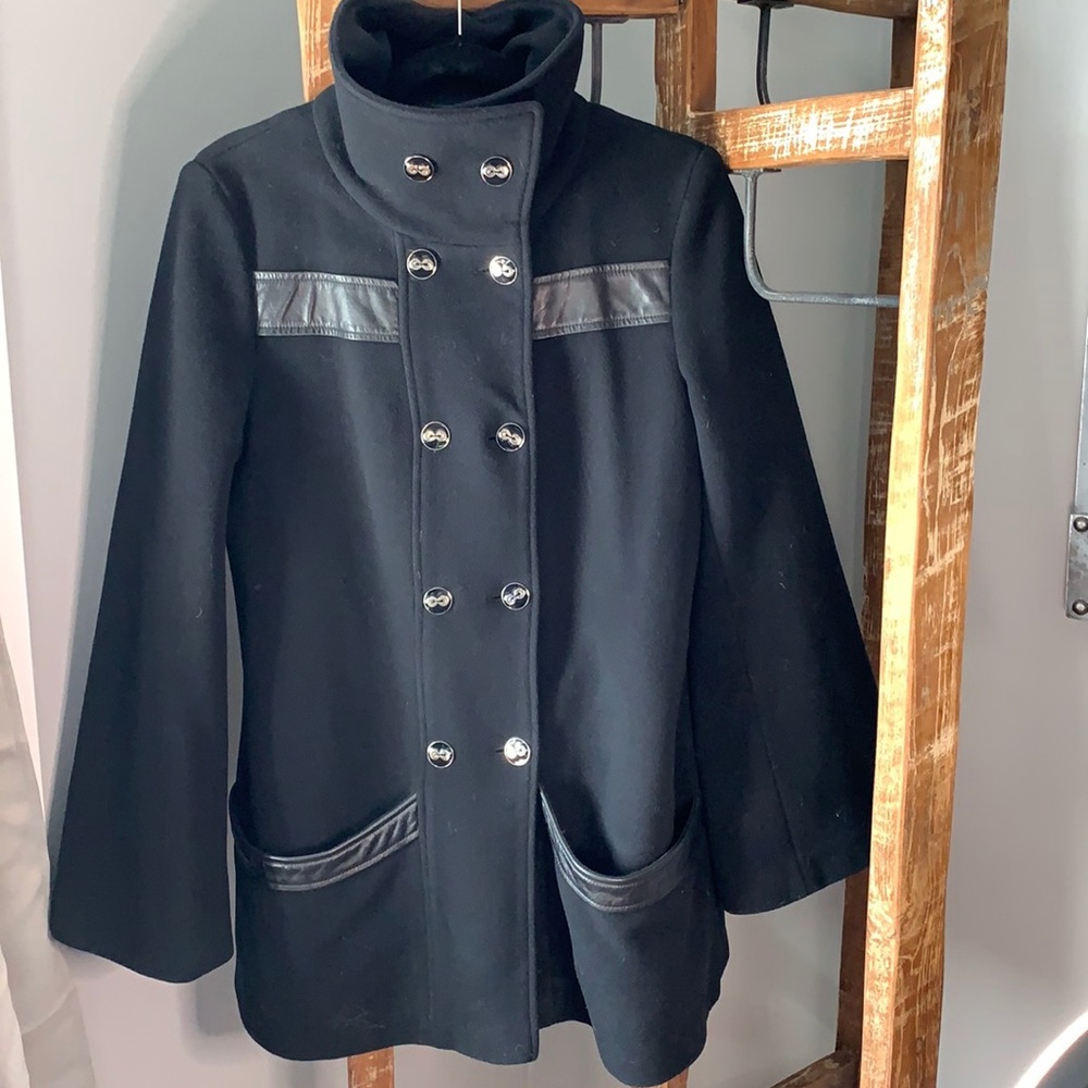 Mackage black wool coat